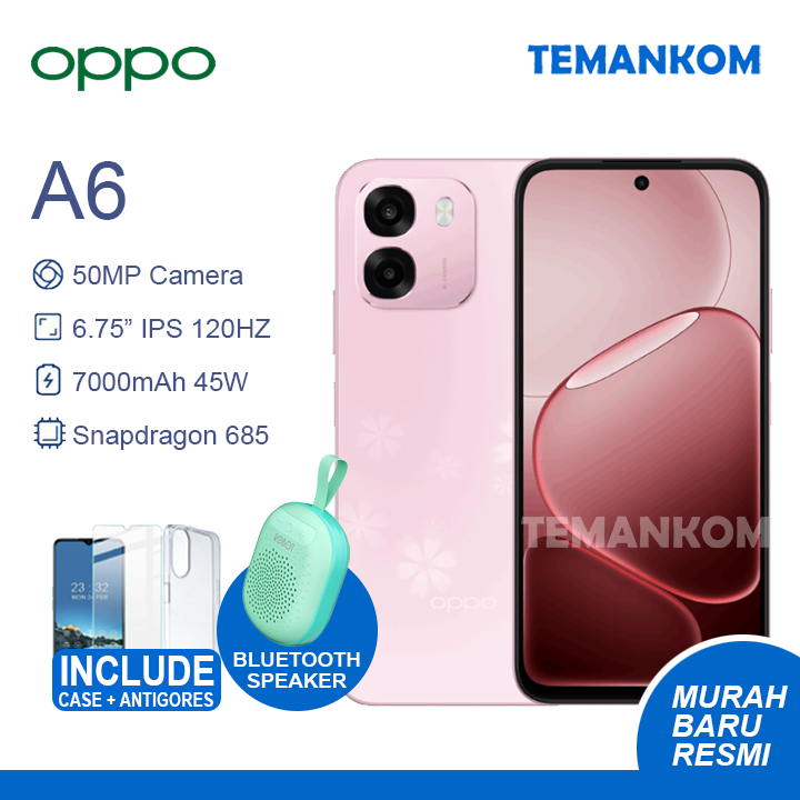 TERBARU Oppo A6 12GB RAM baru 6/256 6+6 extend RAM 6GB 256GB Military Grade kuat GARANSI RESMI