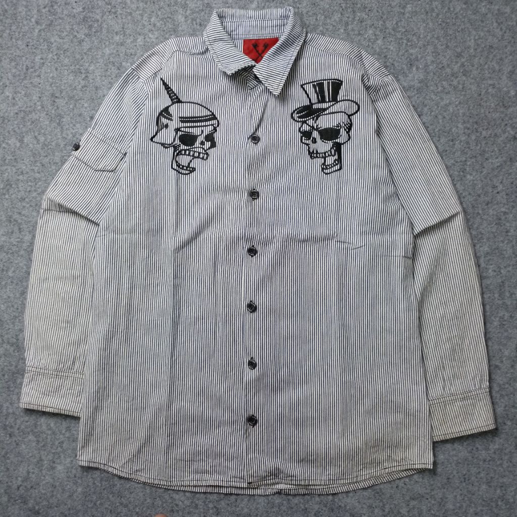 Skull Stripe Shirt by FUNCK Second