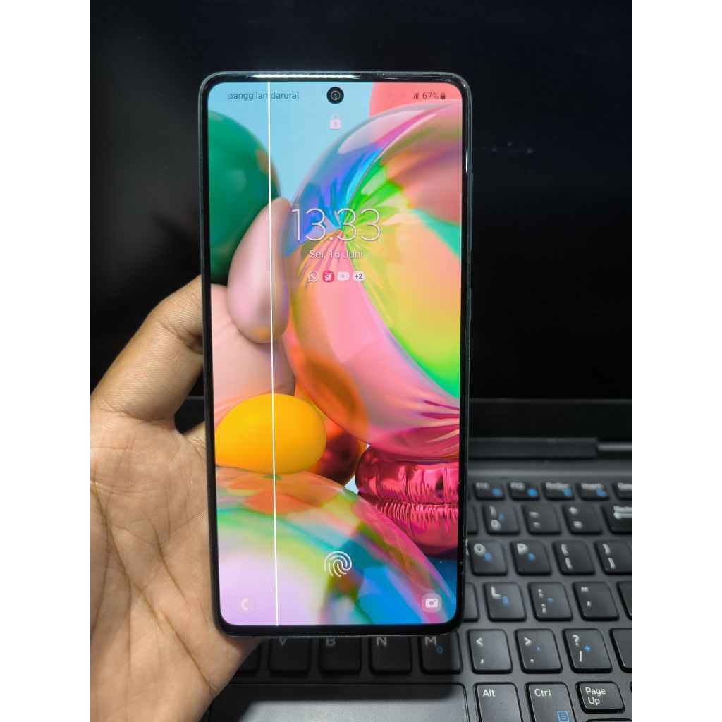 lcd Samsung a71 copotan