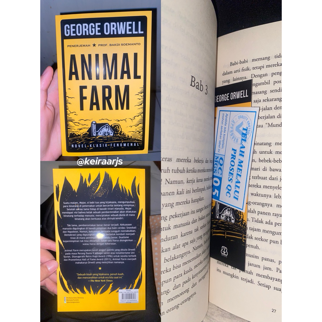 Preloved Novel AnimalFarm (Kondisi Baru)
