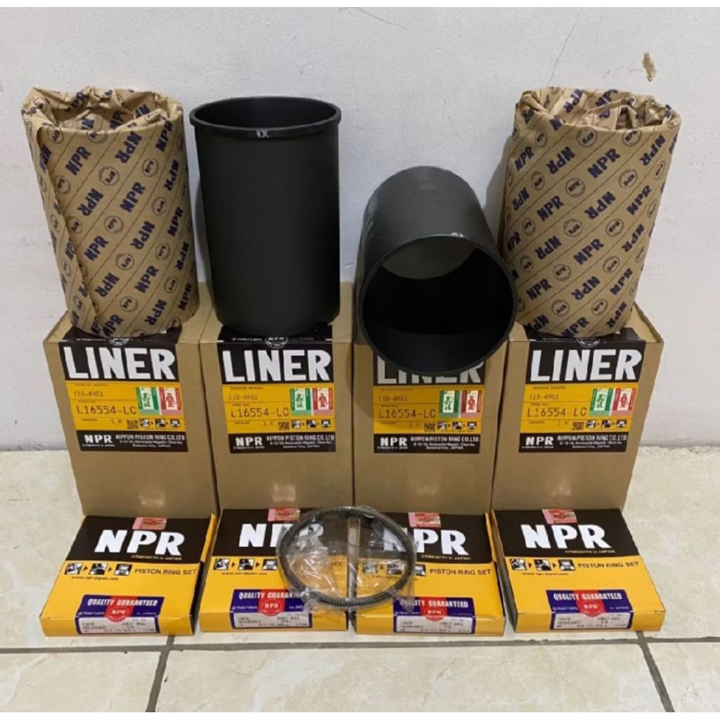 LINER SET + ORING NPR ISUZU 4HG1 NPR BORING LINER ISUZU NKR71 4HG1 NPR JEPANG L16554-LC 1X