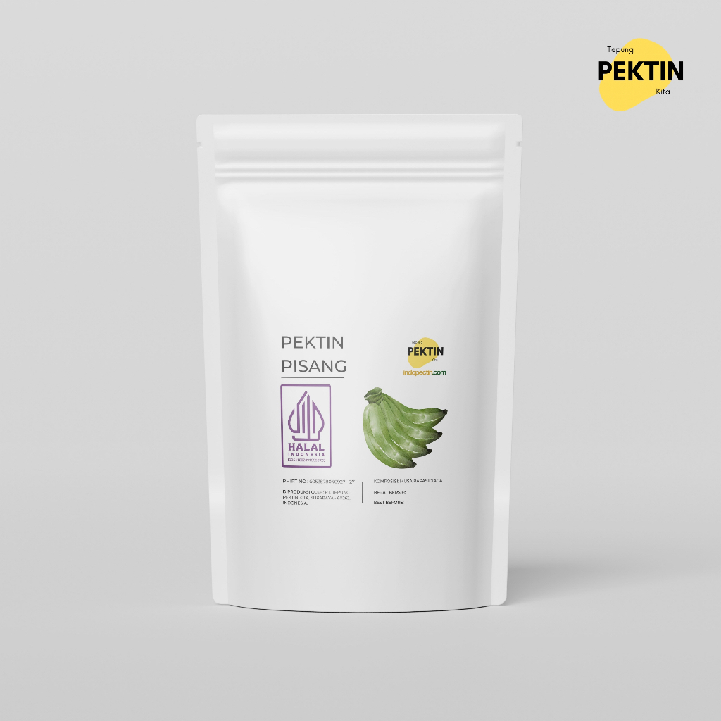 Tepung Pektin Kita Pektin Pisang 100gr Banana Pectin Serat Alami Pisang Larut Air Bahan Makanan