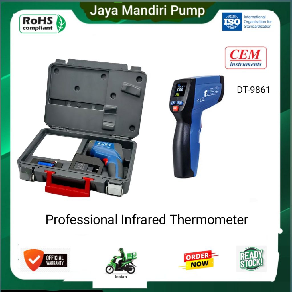 CEM DT-9861 Professional Infrared Video Thermometer With TFT Color LCD Display &Camera Function For 