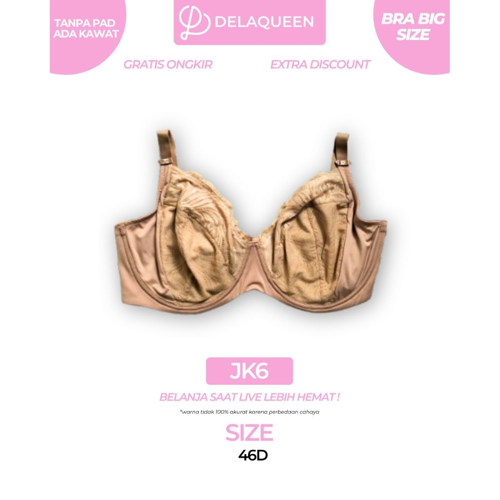 Delaqueen | Bra Big Size Bra Jumbo Bh Big Size 46D JK6