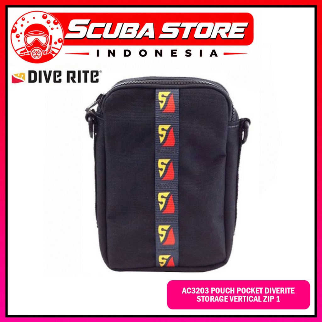AC3203 Pocket BCD Diverite Storage Vertical ZIP 1 Dive Rite Accessories Pouch Scuba Diving Aksesoris