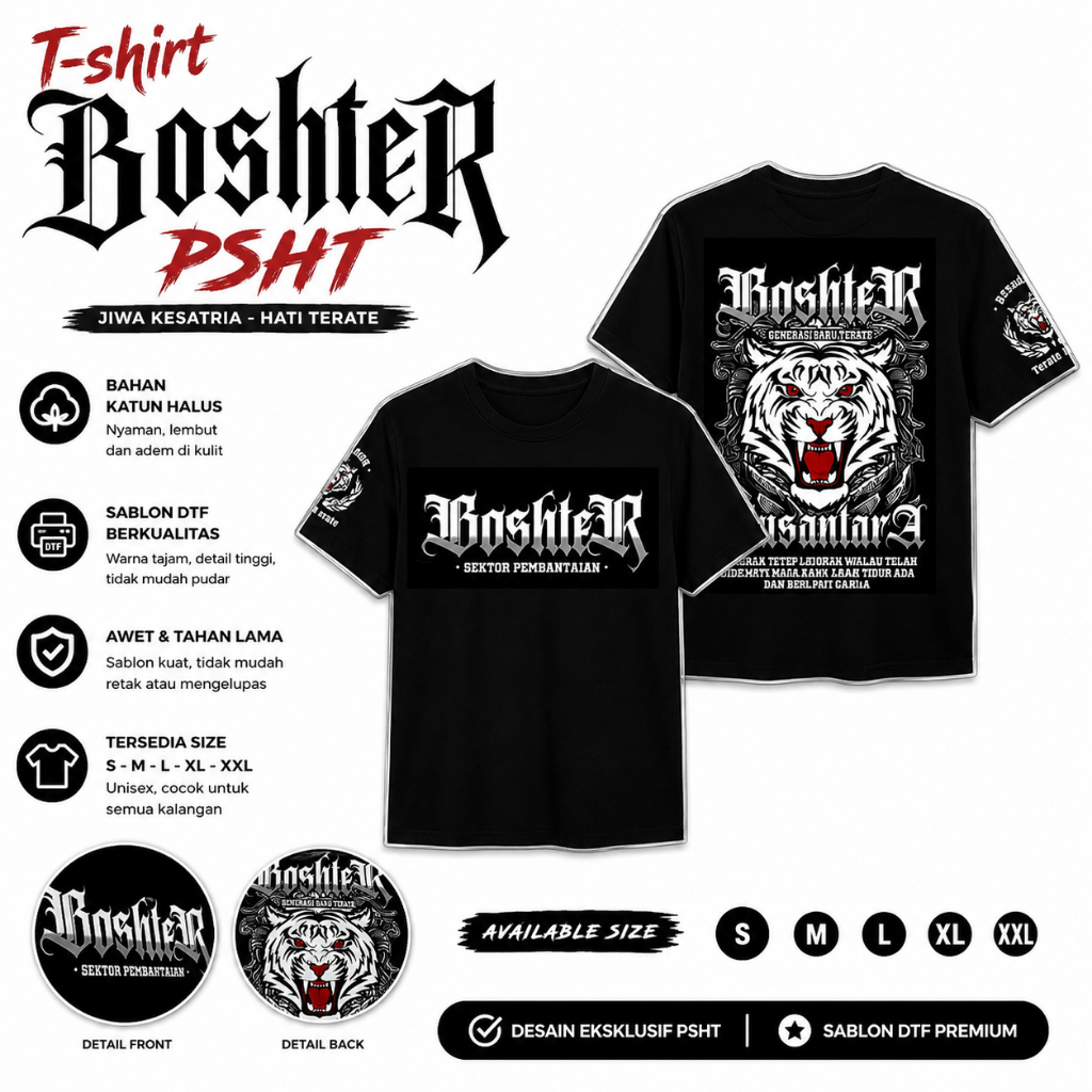 Promo Kaos Boshter Psht