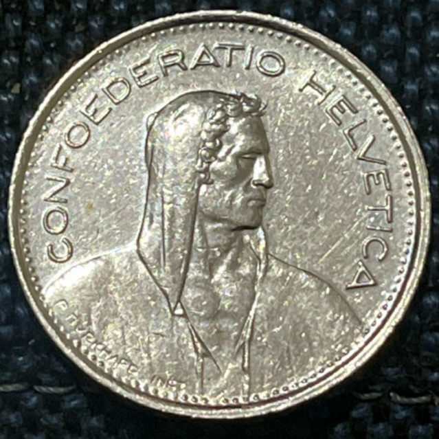 KOIN SWISS 5 FRANC 1970