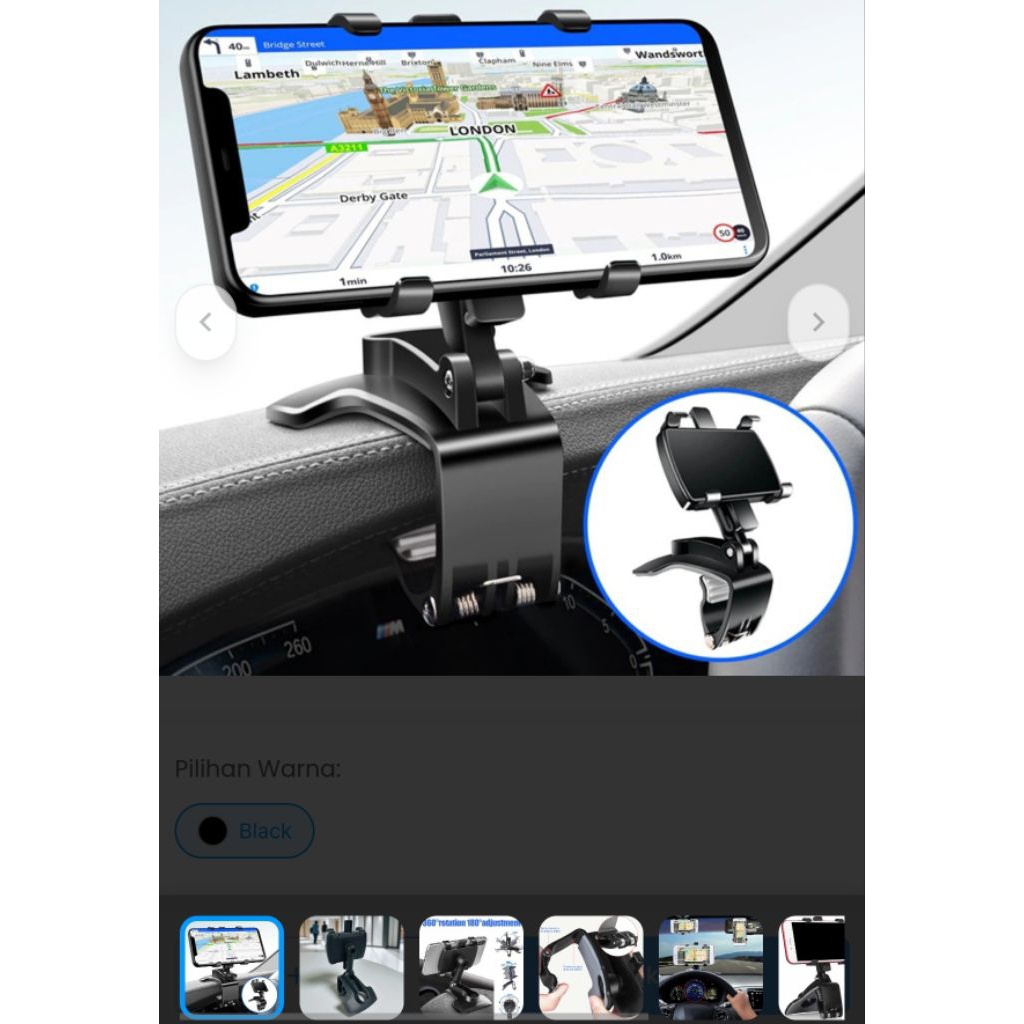 holder hp tempat hp dimobil gantung kaca mobil