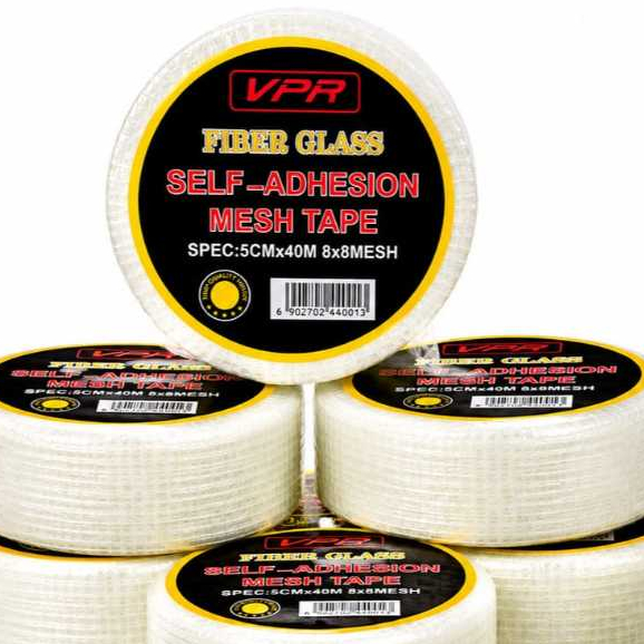 Fiber Glass Mesh Tape VPR 3cm & 5cm (40 Meter) - Selotip Perekat Sambungan Gypsum / Plafon