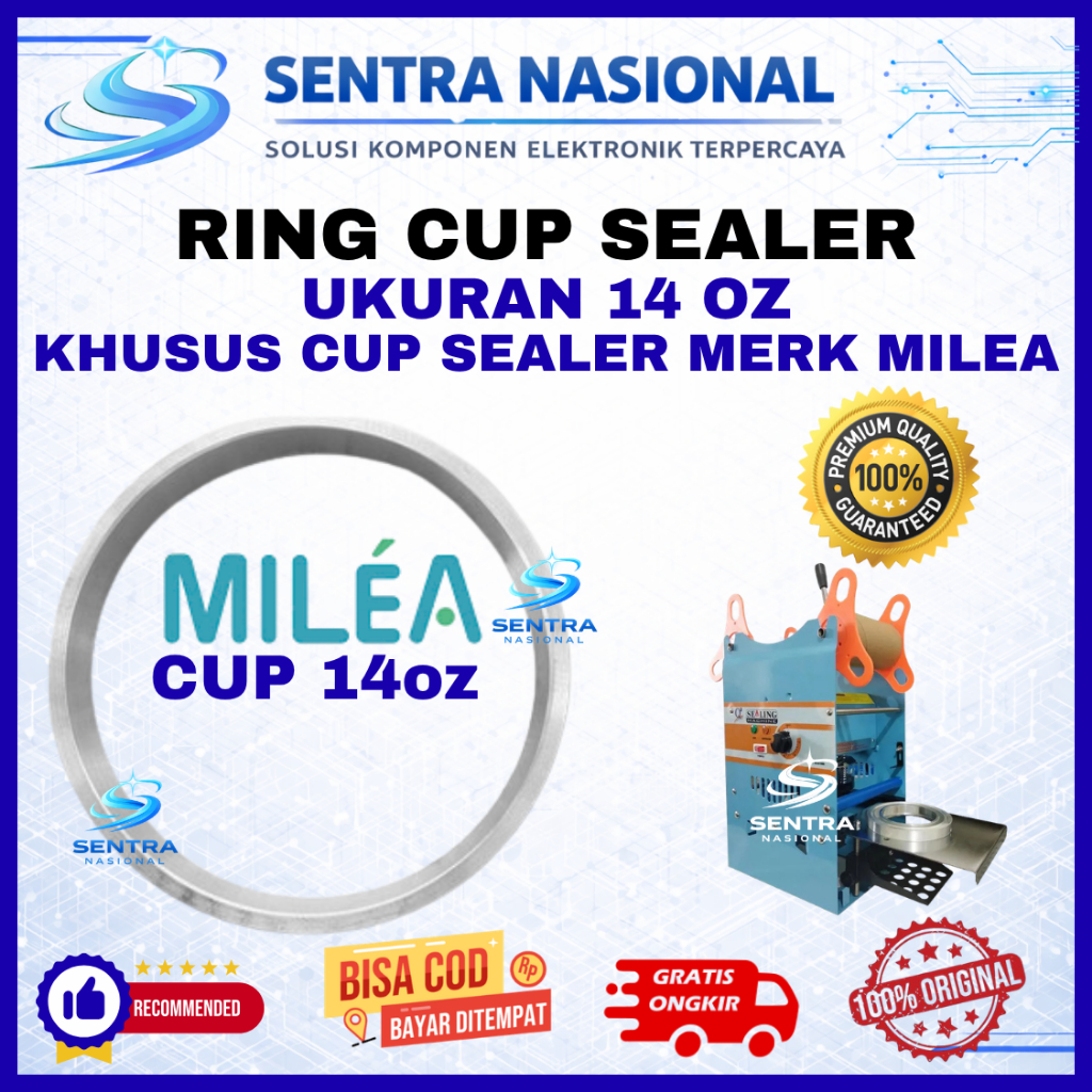 RING CUP SEALER KHUSUS MEREK MILEA CUP SEALER 14oz ORIGINAL | RING CUP KHUSUS MERK MILEA 14 oz FLAT 