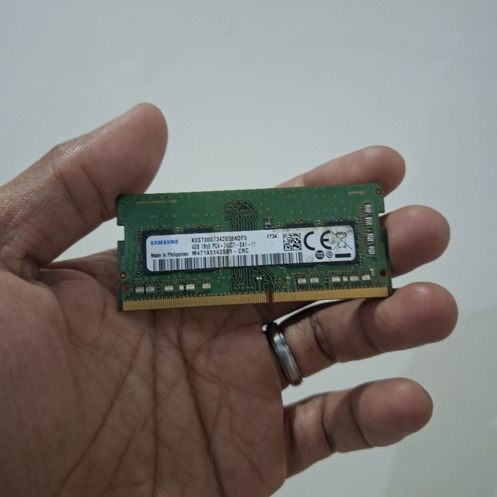 RAM Laptop Samsung 4GB DDR4 2400MHz PC4-2400T SODIMM Normal