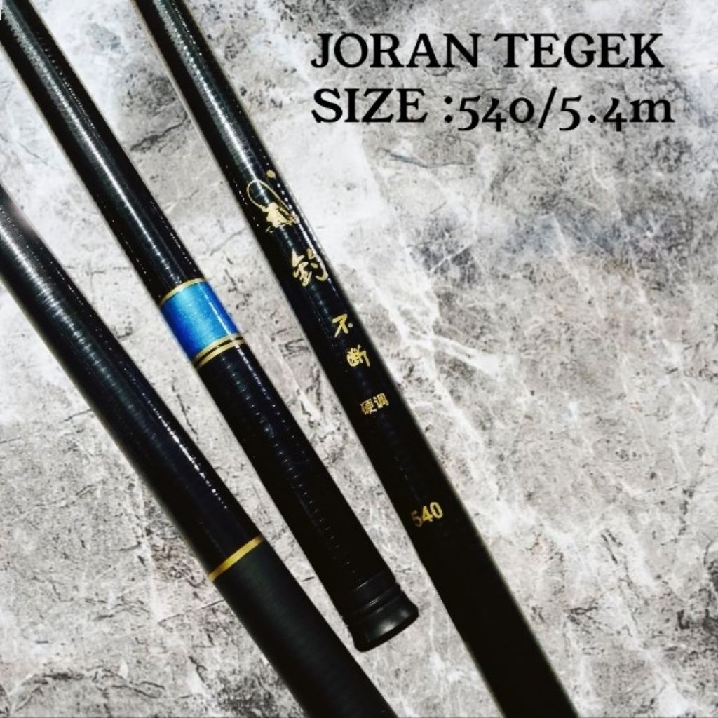 RF00  Joran Tegek Pancing 540/5.4m Berkualitas Tinggi Serat Fiber Composite & Super Ringan