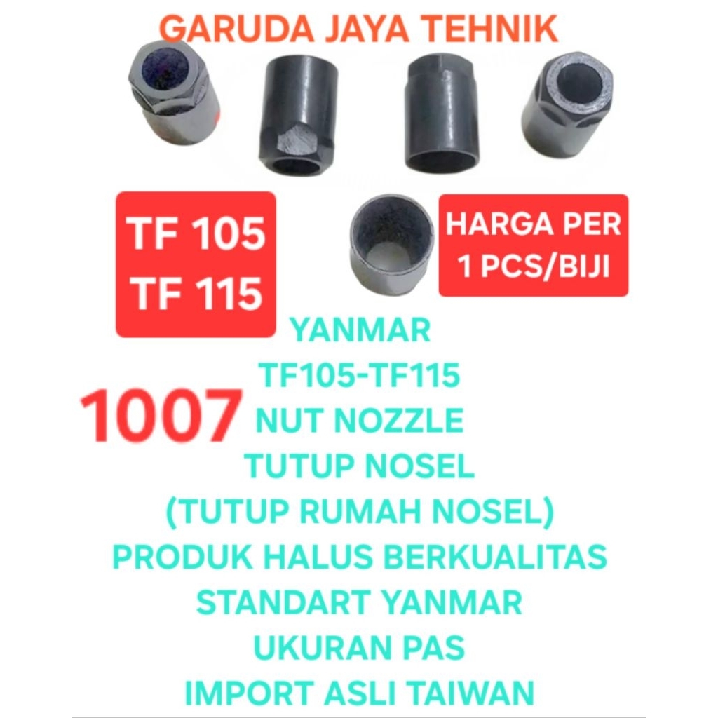 nut nozzel mur nozzel nosel mur injector yanmar TF105 TF 105 jaminan produk berkualitas ukuran pas i