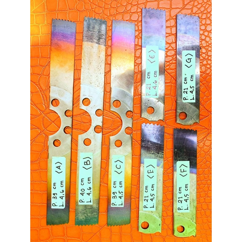 BAJA HSS JULIA DM05 POTONGAN TENGAH DAN SAMPING ( KODE TEBAL 3,5MM)