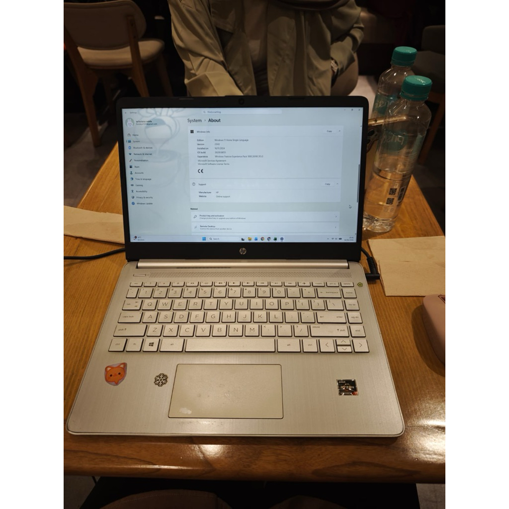 Laptop Hp 14s Second Bekas Ryzen 3 5300u 16gb 512gb ex Garansi Resmi