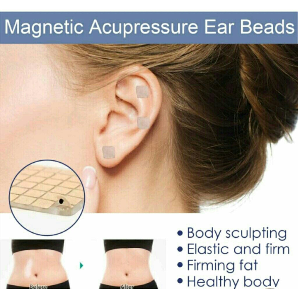 A01 akupuntur 60 pcs akupuntur telinga Ear Seeds Terapi AkupunturTelinga Point Magnet Magnet Ear Acu