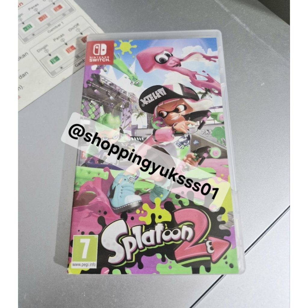 KASET SPLATOON VOL 2 NITENDO SWITCH 1 PRELOVED SECOND ORIGINAL 10000%