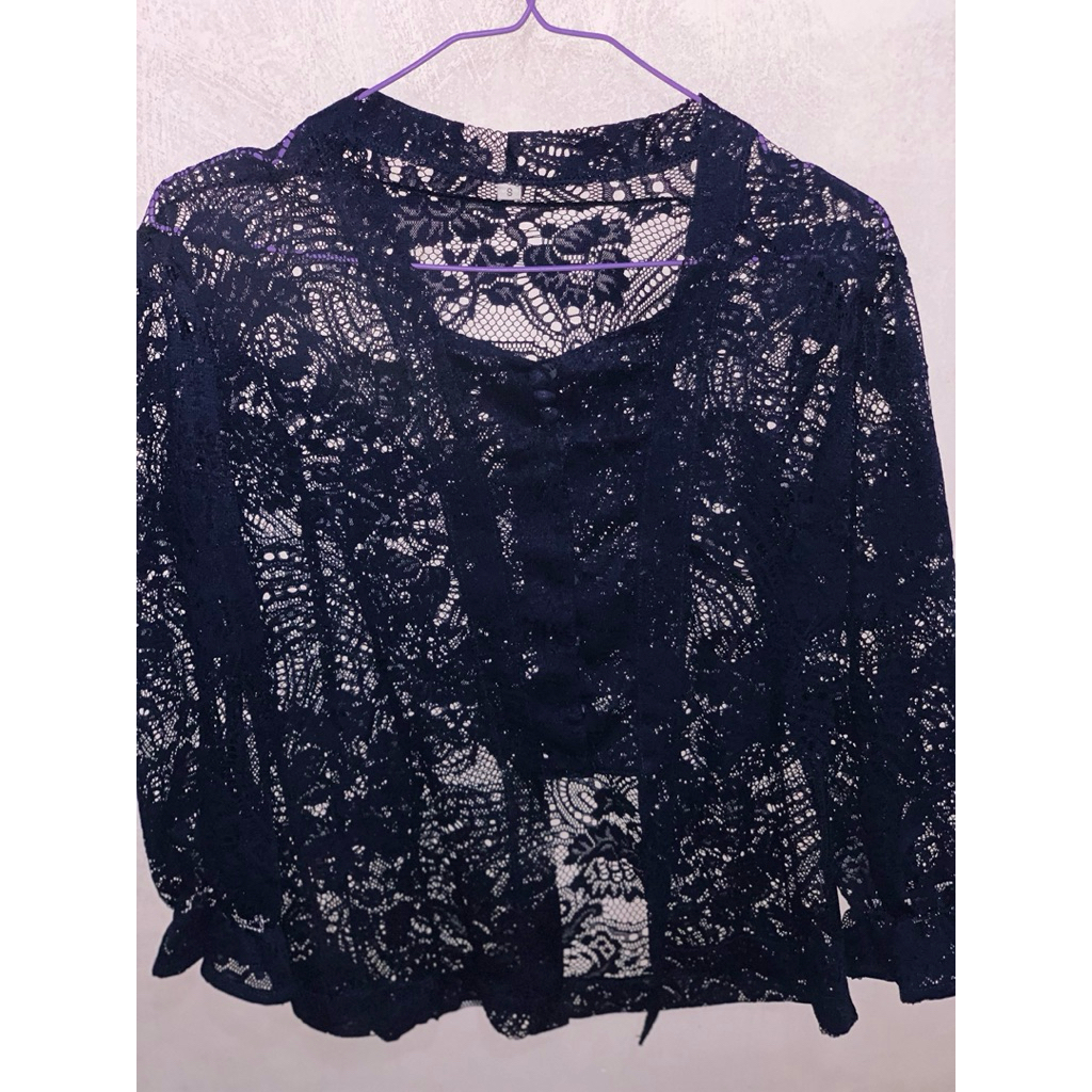 blouse kondangan kebaya broklat preloved
