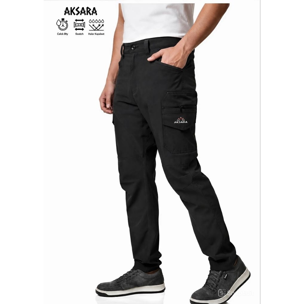 Aksara Lingga Series Celana Outdoor Cargo Gunung Panjang Pria Wanita Jumbo Big Size Quickdry Stretch