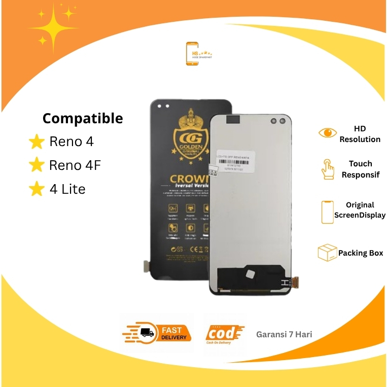 COD LCD TOUCHSCREEN OPPO RENO 4 / RENO 4F / 4 LITE ORIGINAL FULLSET COMPLETE / LCD OPPO RENO 4 / LCD