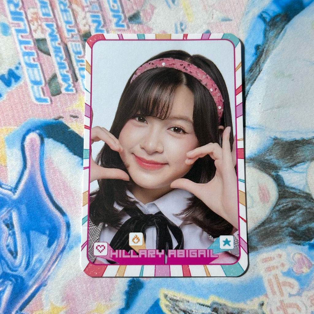 jual pc photocard official hillary abigail lily jkt48 meet n greet love dream passion photopack olin