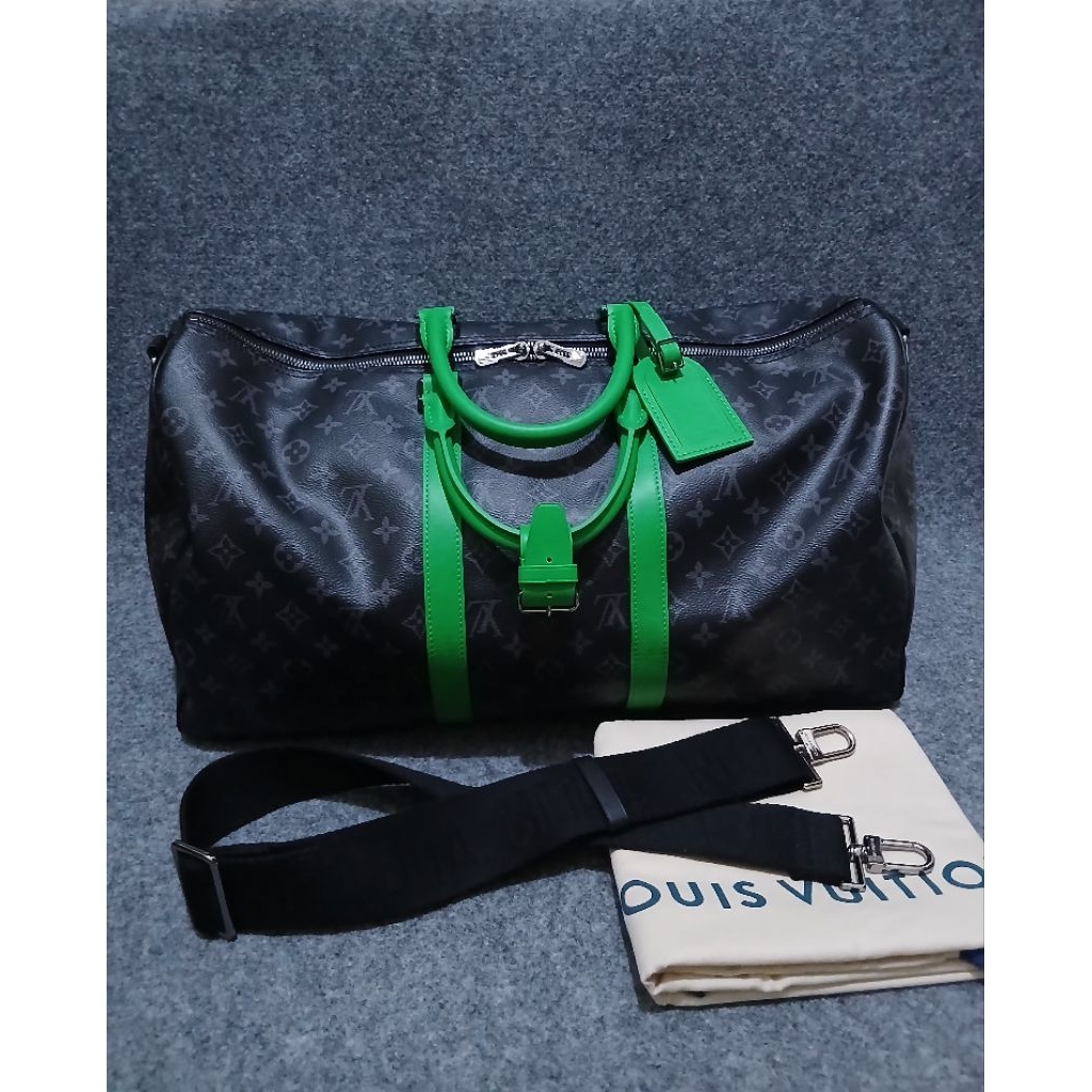 LV Keepall 50 Bandouliere Eclips 2021 Preloved with DB