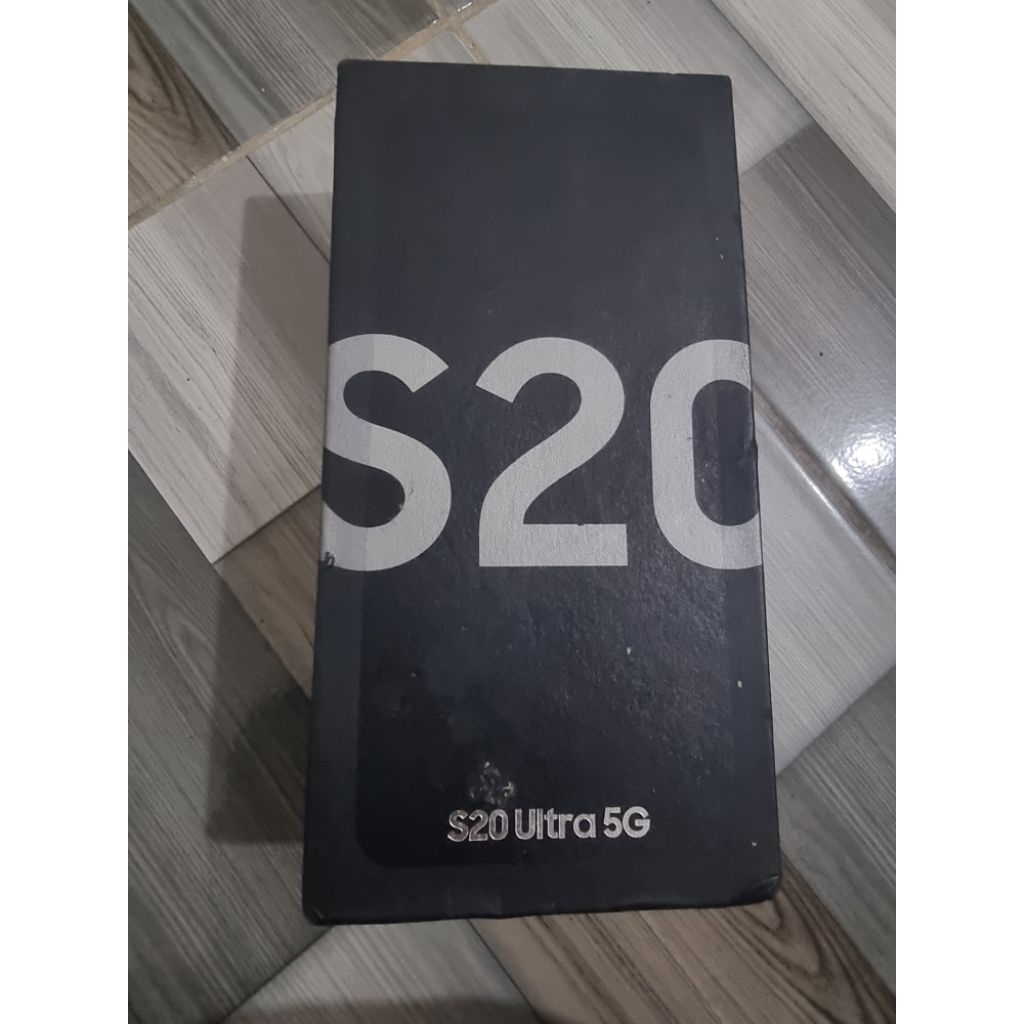 dusbox bekas ori samsung s20 ultra 5G copotan masih mulus