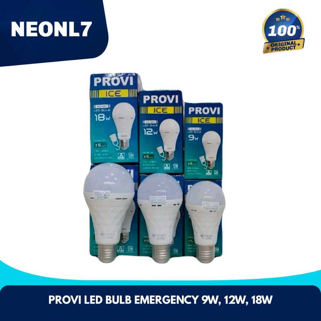PROVI LAMPU EMERGENCY LAMPU DARURAT 19W 12W 18W