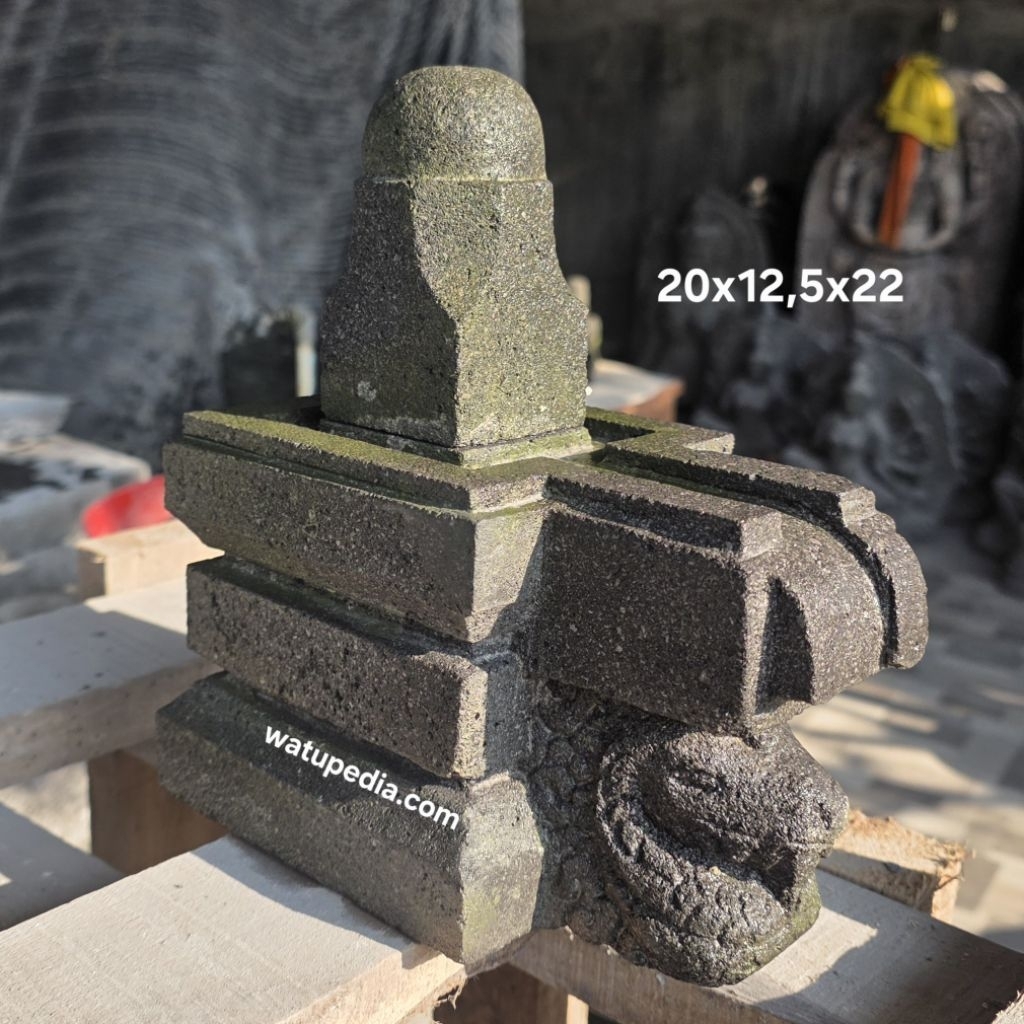 Lingga yoni Batu Candi asli 20 cm