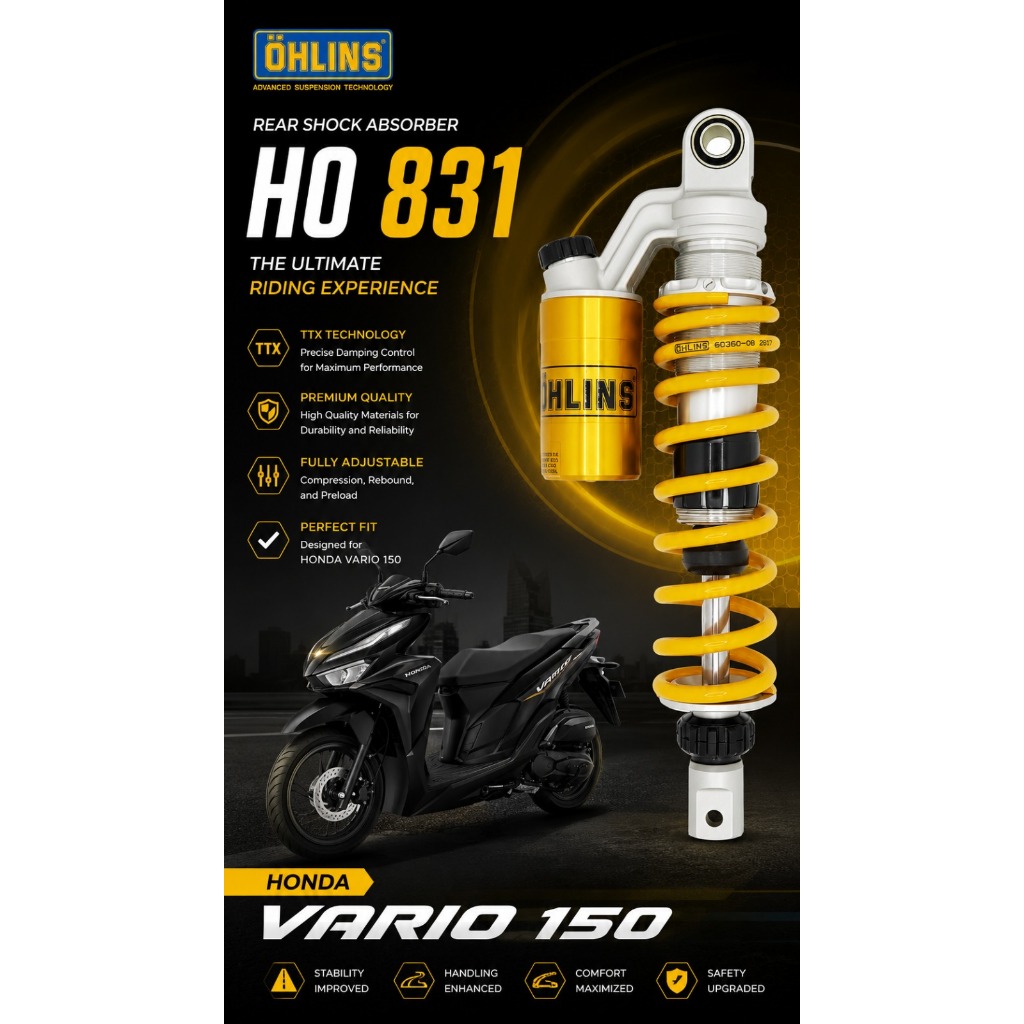 Shock Ohlins Honda Vario 150 - HO 831