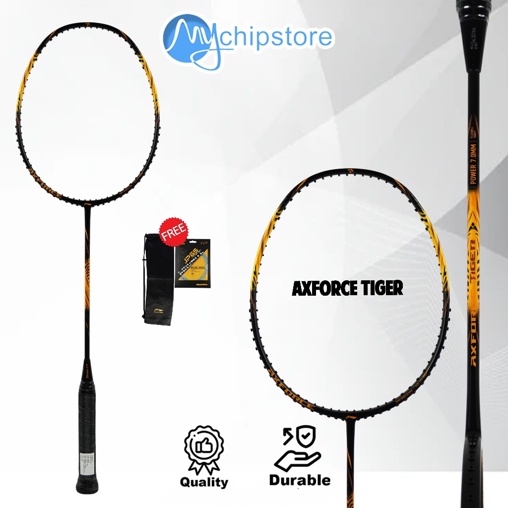 Raket Bulutangkis Badminton LINING AXFORCE TIGER 4U 5U Original
