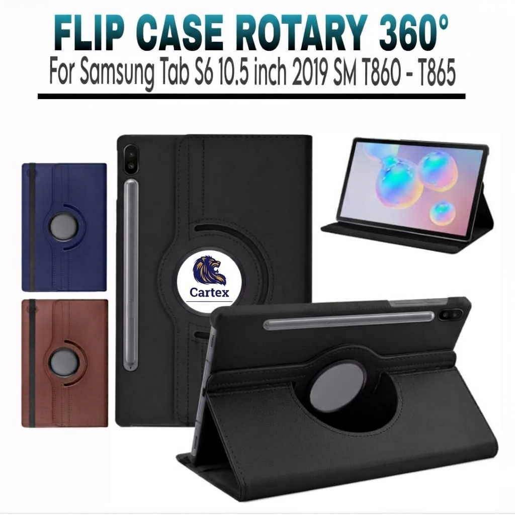 Case Rotary Samsung Tab S6 10.5"inch 2019/ T860 / T865 / case Samsung Tab S6 / case tab s6 / casing 