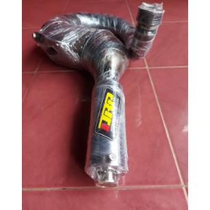 Knalpot Vespa Racing Kanan Pendek DRP Racing Muffler