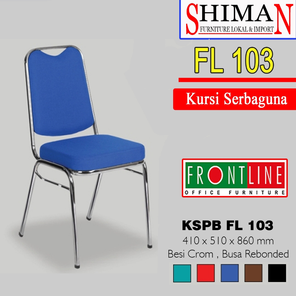 Kursi Susun KSPB FL 103 Pipa Oval Frontline