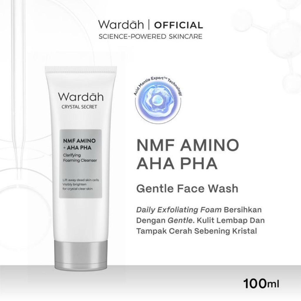 wardah crystal secret foaming cleanser