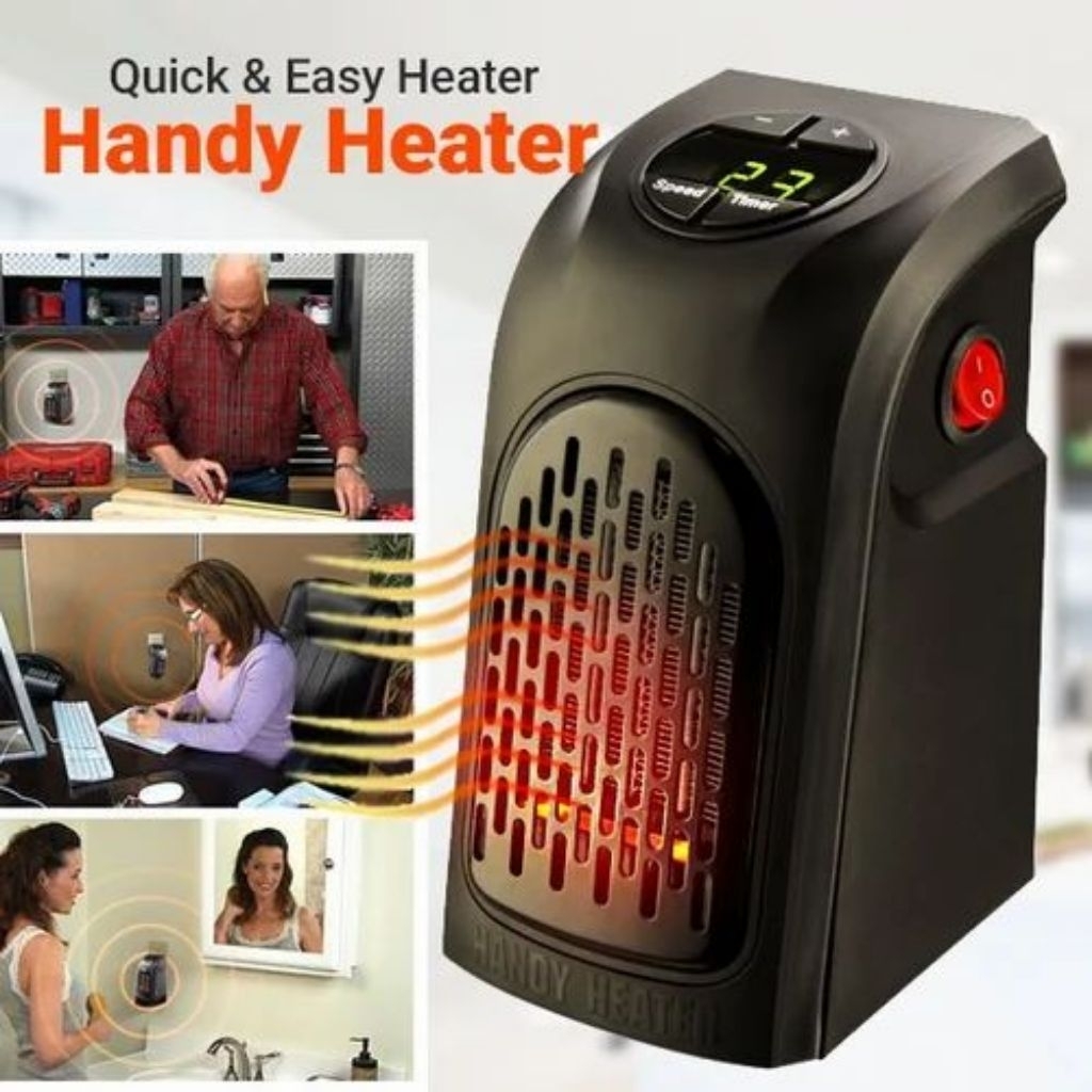 Penghangat Ruangan Portable / Heater Blower Mini Handy Heater Penghangat Ruangan Super Heater Digita