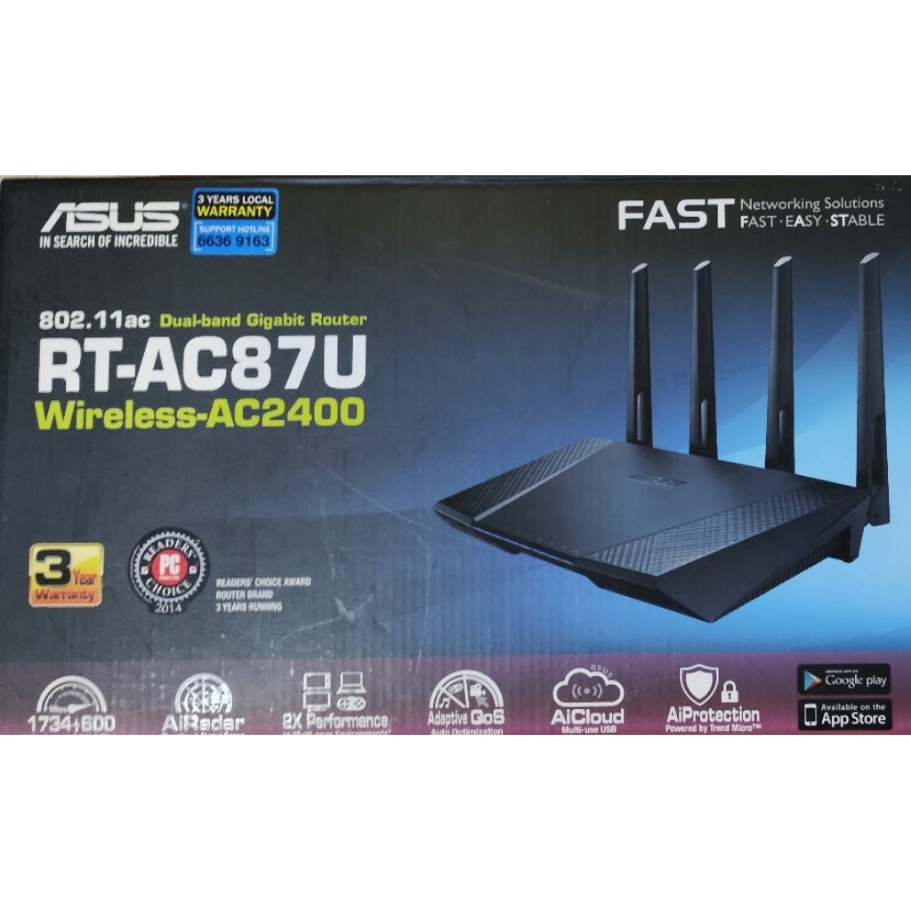 Asus Rt AC87U Router wireless 2400mpbs