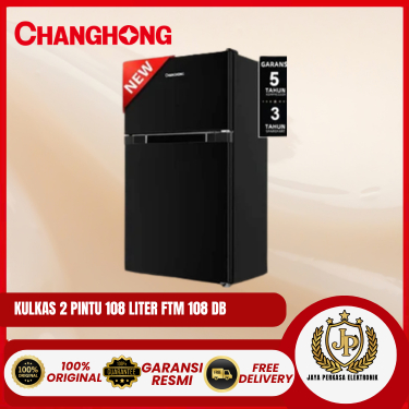 KULKAS CHANGHONG MINI 2 PINTU FTM 108 DB PRODUK ORIGINAL DAN BERGARANSI