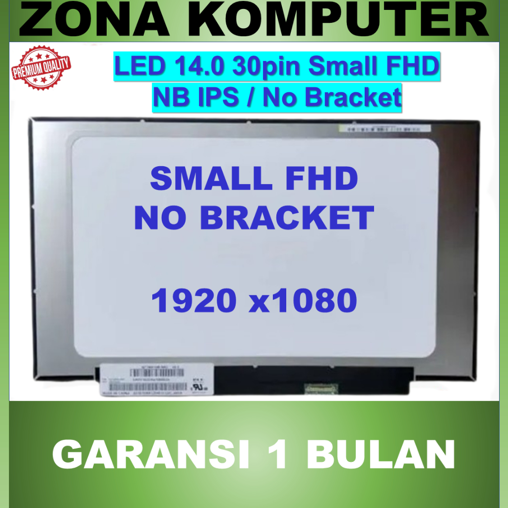 LCD LED Asus 14 Inch Slim 30 Pin Full HD FHD Small No Bracket