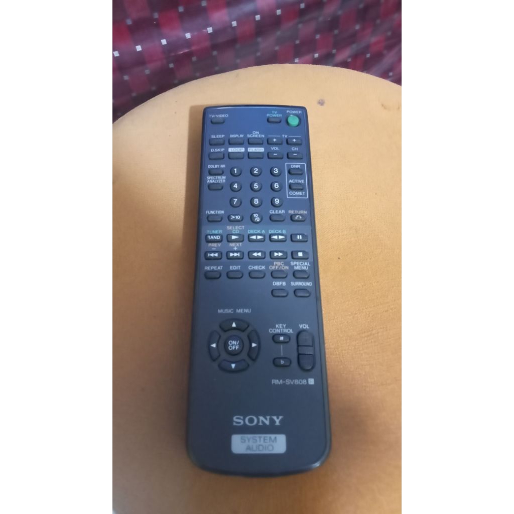 remot control bawaan Hifi compo sony MHC v808 kondisi normal