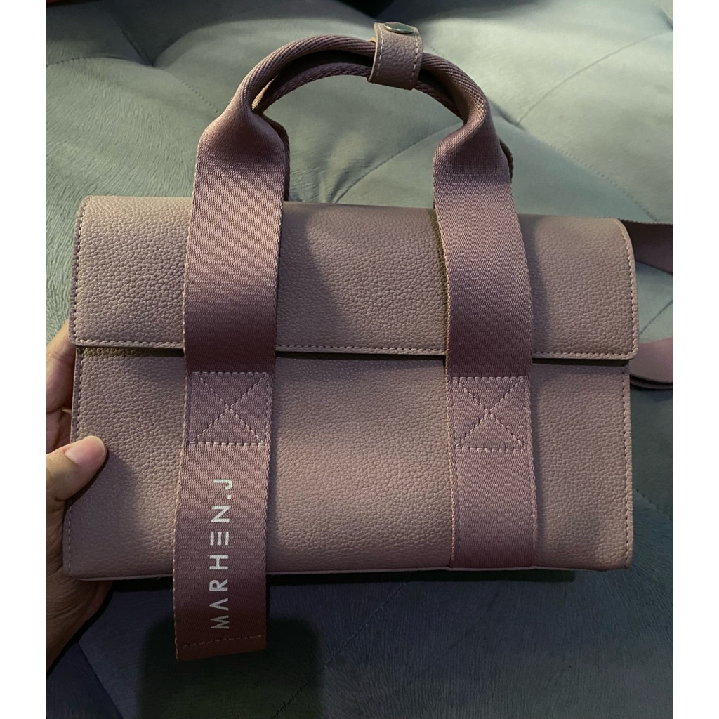 preloved marhen j ludy bag indi pink original