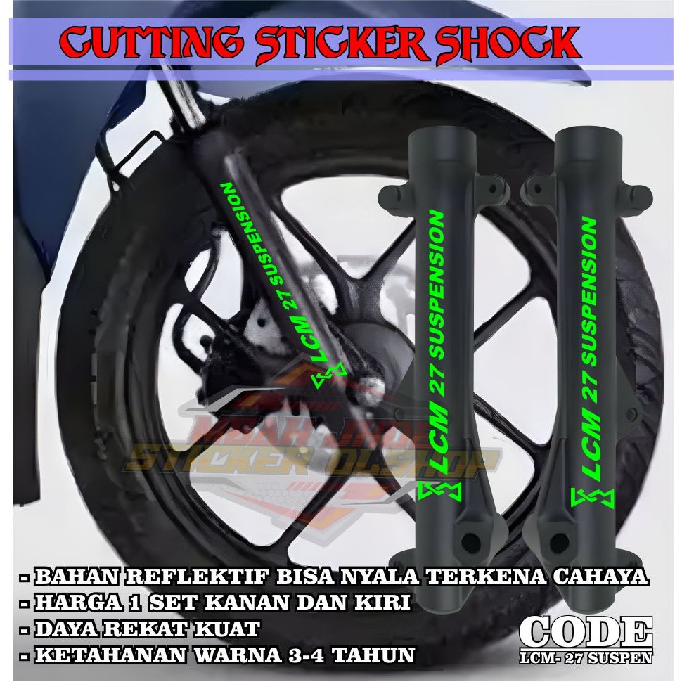 Sticker Motor LCM 27 Suspension Sticker shock lcm 27 suspension seal shock lcm 27 suspension