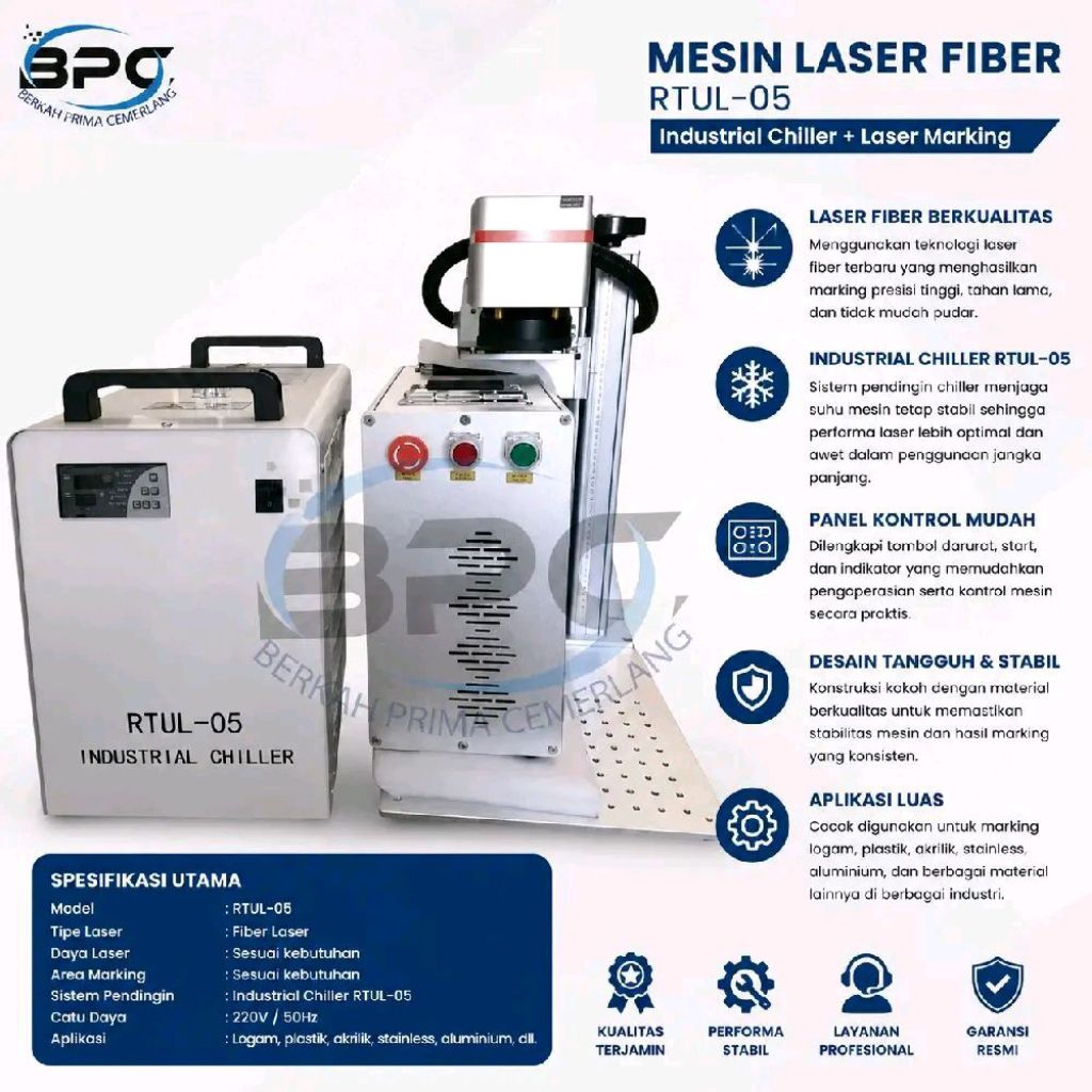 Mesin Laser UV/UV Laser Marking Machine 5 Watt Portable