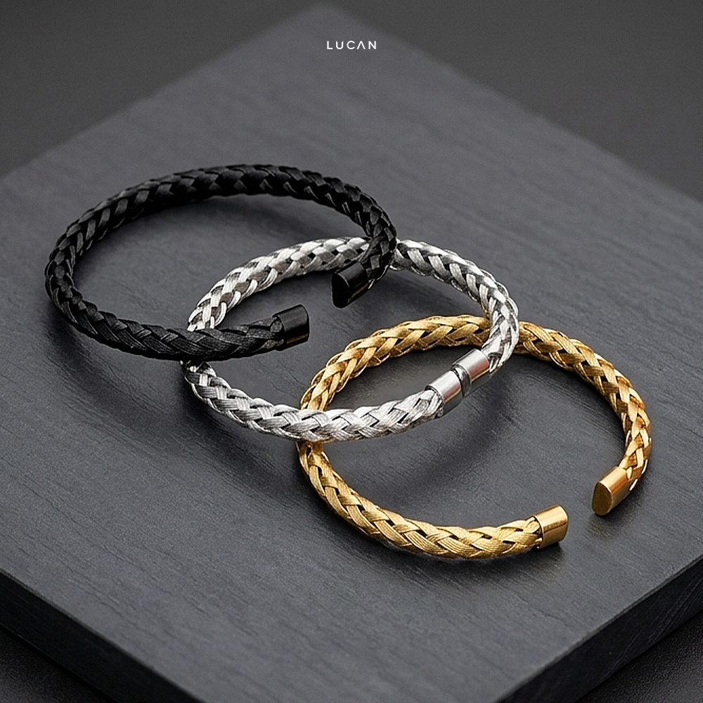 LUCAN - Gelang stainless Mirage Gelang Pria Keren Gelang Cowok Premium Lucan