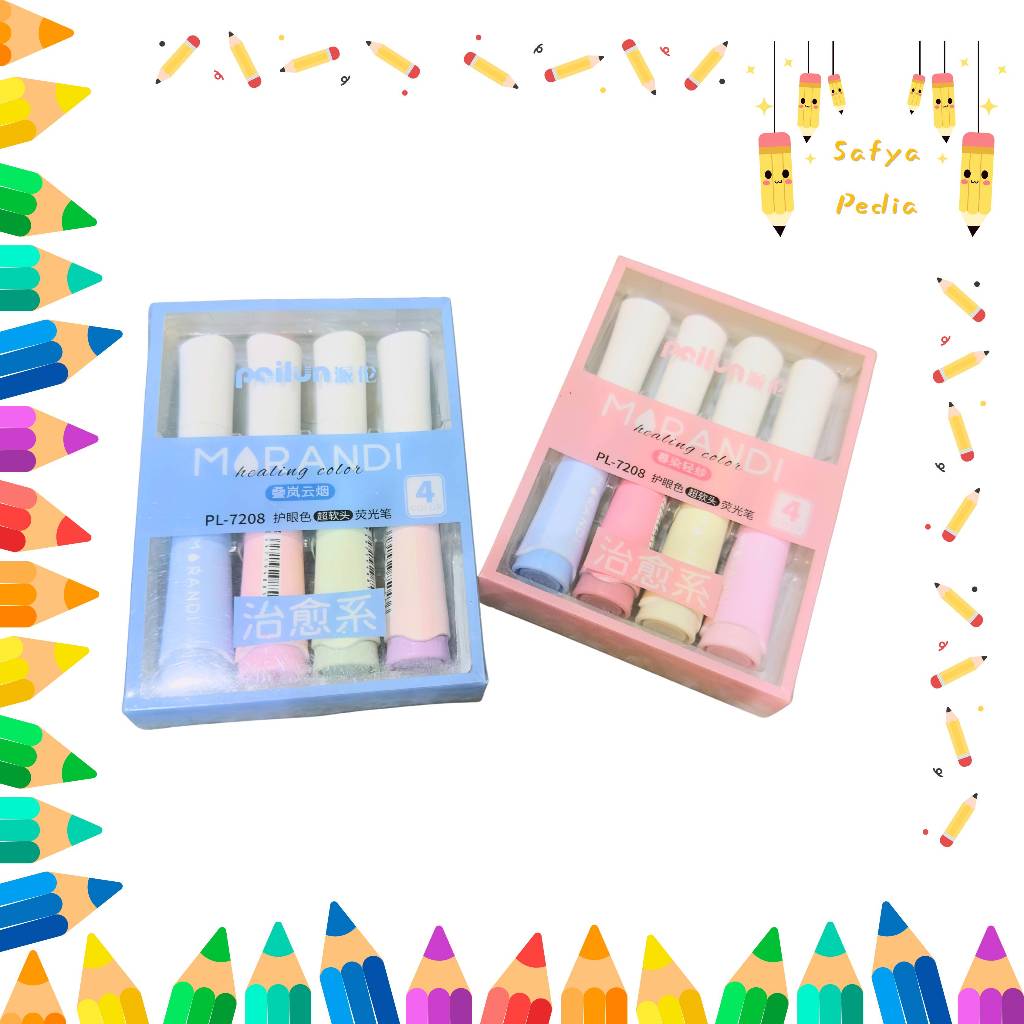 Stabilo estetik 4 pcs / highlighter aesthetic stationary