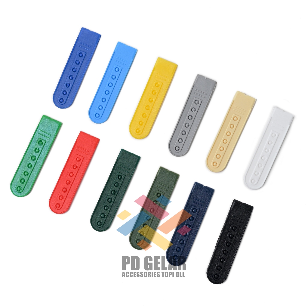 Strap Gesper Plastik Topi Snapback Trucker Lubang 1 | Pengait Belakang Topi