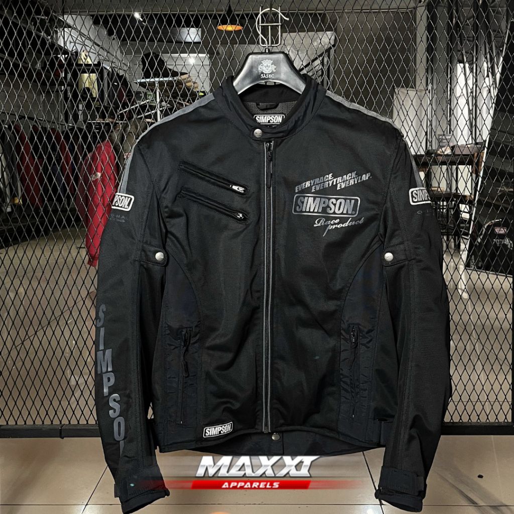 Jaket Motor Simpson NORIX Grey Original