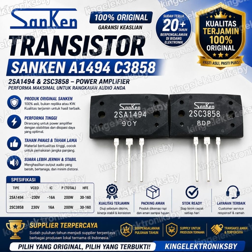 SANKEN 2SA1494 2SC3858 SANKEN A1494 C3858 ori Japan