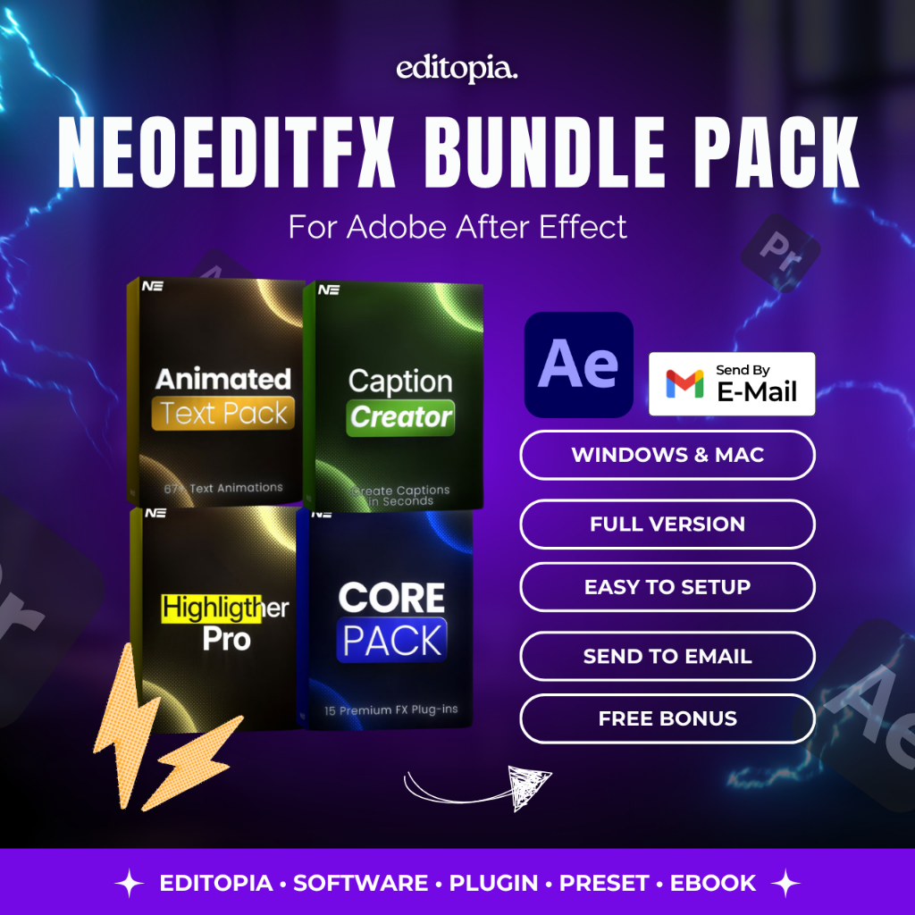 (Win/Mac) NEOEDITFX  The Full Stack Bundle For After Effect
