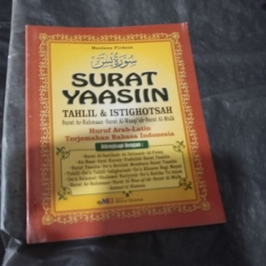 BUKU SURAT YASIN/BUKU YAASIIN  UKURAN KECIL